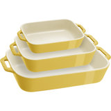 Staub Ceramics Ceramique Rectangular Baking Dish Set 3 Piece