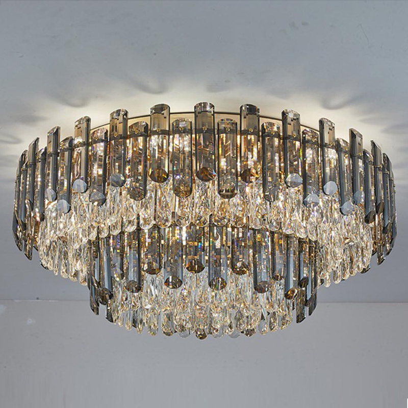 Angelillo Ceiling Lamp, 30cm H x 75cm W x 75cm D, Chrome