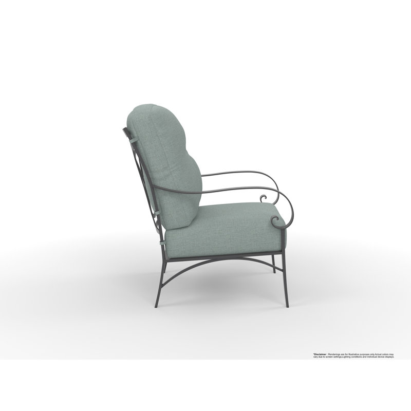 Pasadera Outdoor Lounge Chair, Trax Sequoia, Carbon Black