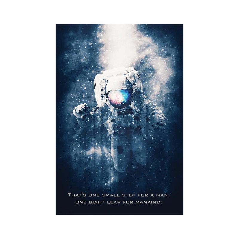 Astronaut by Gab Fernando - Wrapped Canvas Print, 20.32 cm H x 30.48 cm W