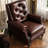Faux Leather Adjustable Recliner for Balcony-860799078
