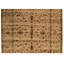 Tapis brun / beige de haute qualité noué à la main