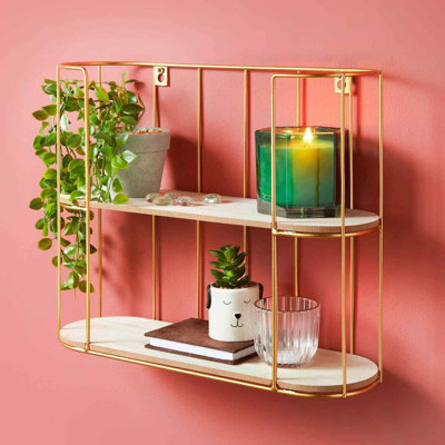 Szymanski 2 Piece Tiered Shelf