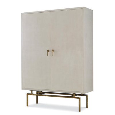 Carrier and Company Case Solid Wood Bar Cabinet