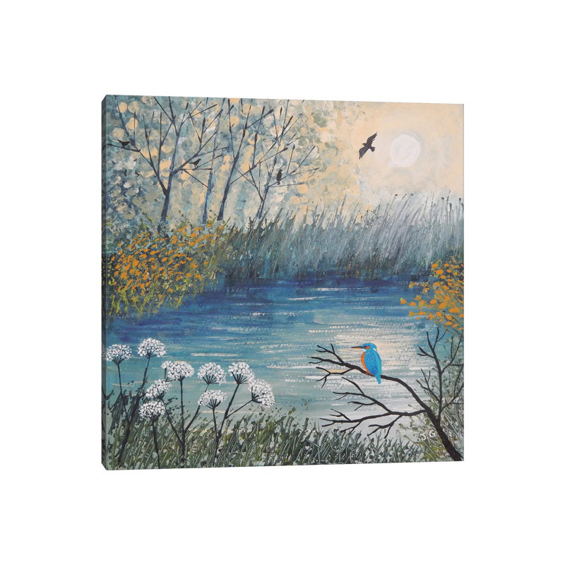 King Of The River by Jo Grundy - Print on Canvas, 66.04 cm H x 66.04 cm W x 1.91 cm D, Wrapped Canvas