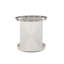 Axiom Glass Top Floor Shelf End Table with Storage