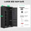 30-35 Large Gun Safe For Rifles And Pistols, Unassembled Rifle Safe With Lcd Keypad And Adjustable Shlef, Digital Gun Cabinet For Home And Shotguns With Mute Function & Dual Alarm