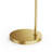 Arched Floor Lamp With Glass Shade, Remote Control And Bulb Included