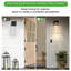 Outdoor Waterproof Transparent LED Crystal Wall Lamp Supports Multiple Types Of Light Bulbs -12W Per Lamp (2 Pack)