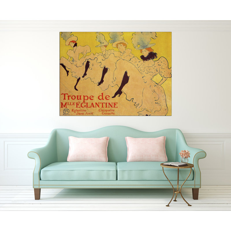 Henri De Toulouse-Lautrec - Wrapped Canvas Painting, 90cm H x 120cm W x 1.8cm D
