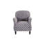 Fauteuil à carreaux en velours côtelé-1201000870