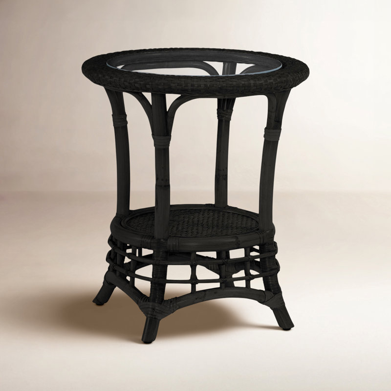 Luca End Table, Antique Black