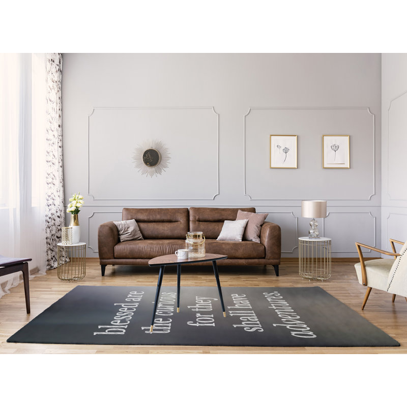 Quotes Chenille Indoor Rug, Rectangle 9' x 12'