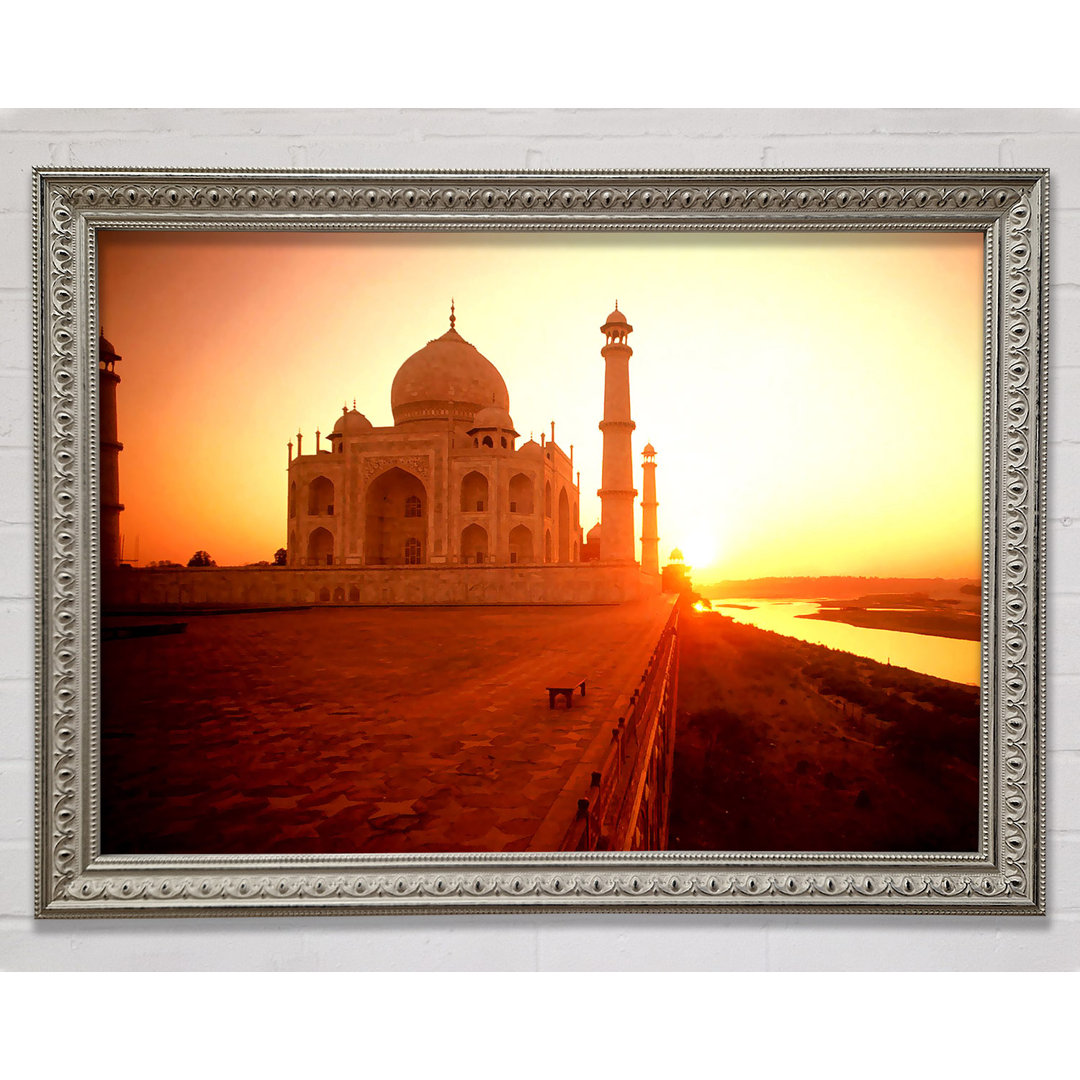 Das Taj Mahal bei Sonnenuntergang Indien - Drucken