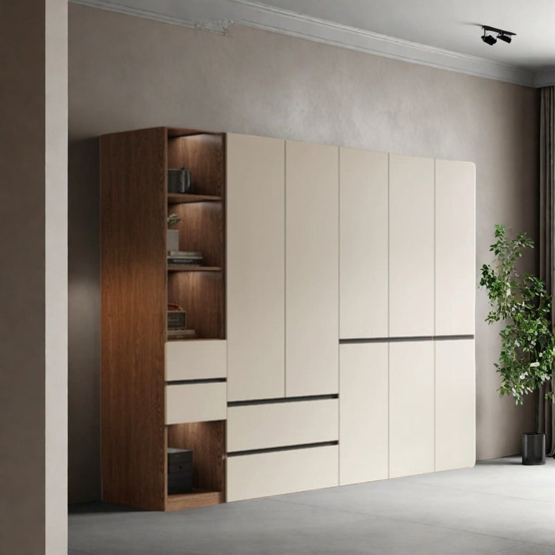 Garde-robe simple de couleur unie, H 78,74 po x l 94,49 po x P 23,62 po