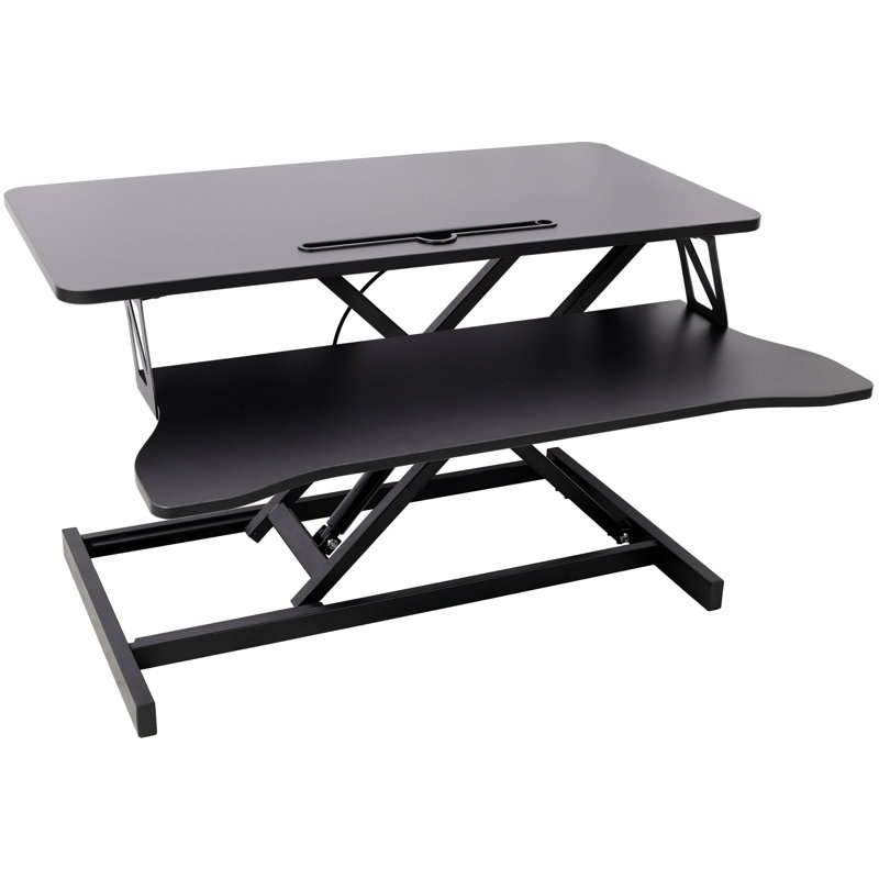 Bureau pour ordinateur portable à hauteur ajustable, Noir