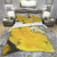 Ensemble de housse de couette en acrylique marbré designart-35228671