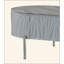 Table basse yukino gris ultrabrillant et finition chromée