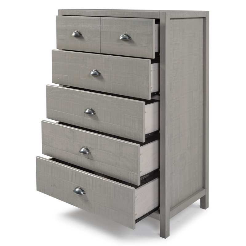 Commode 5 tiroirs Arranda, Bois flottant