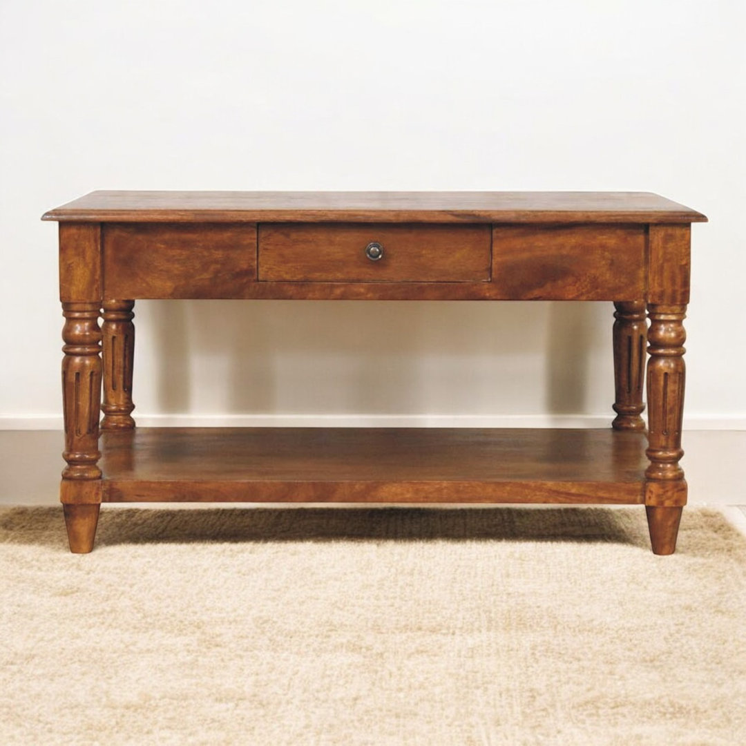 Solid Wood Coffee Table with Storage