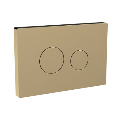 Chrome Round Plate For Pneumatic Dual Flush