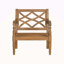 Ensemble de conversation 4 pièces avec coussins, ensemble de conversation d'extérieur en bois d'acacia