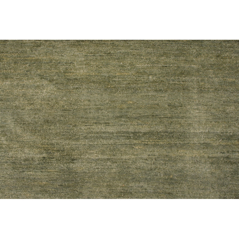 Hand Knotted Geometric Area Rug, Runner 3' x 12'