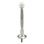 Butée de porte rigide Prime-Line, portée de 4 po, construction moulée sous pression, embout en caoutchouc blanc, fixation sur plinthe