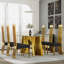 Ensemble de 6 chaises de salle à manger Luxury