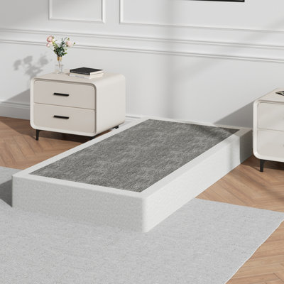 9 Inch High Profile Box Spring Only with Fabric Cover Mattress Foundation Easy Assembly