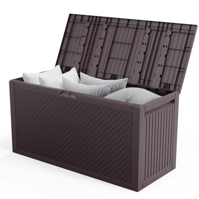 90 Gallon Lockable Cabinet Deck Box