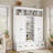 Hall Tree With Bench And 5 Storage Cubbies, Modern Entryway Storage Organizer Cabinet With 4 Doors-114240995