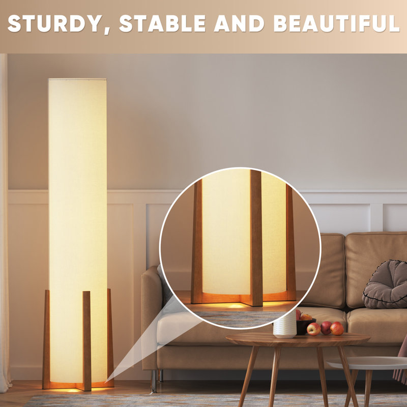 Led Novelty Dimmable Column Floor Lamp With Remote Control
