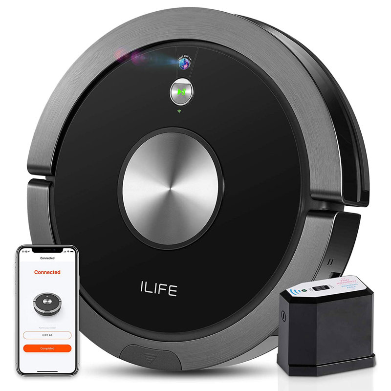 Aspirateur et vadrouille sans sac ILIFE avec Alexa et compatibilité avec l'application