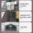 Resin Outdoor Storage Shed Waterproof Shed with Floor & Two Windows & Lockable Door, Tool Shed for Garden, Patio, Backyard-113876321-113876319