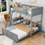 Lit superposé en bois avec bureau et tiroirs Janush-705127099-705034253
