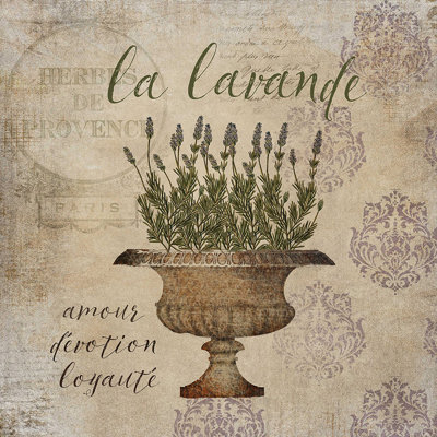 " Garden Herbs Lavender And Thyme " by Beth Albert 2 - Pieces