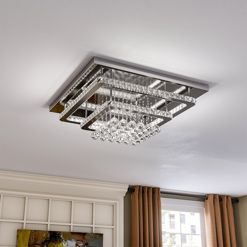 Fernly Glass LED Flush Mount