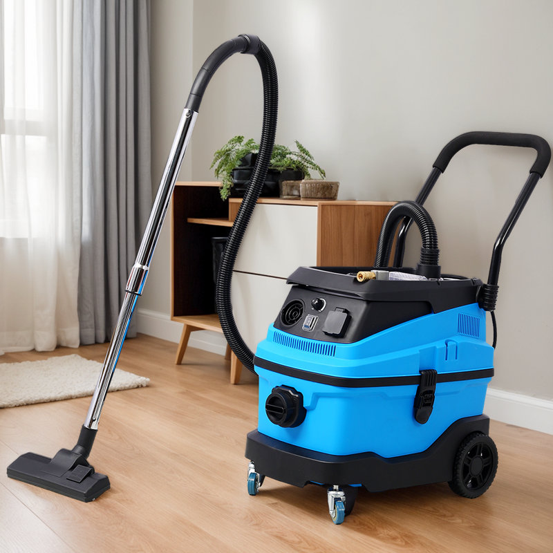 3-In-1 Wet Dry Shop Vacuum Cleaner, 18KPA Suction, 8-Gallon Capacity For Garage, Workshop & Pet Hair Cleaning And Power Tool Support