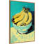 Bowl of Bananas by Treechild Framed Canvas Wall Art Print