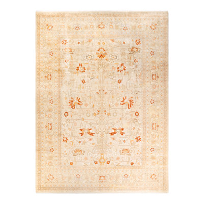 Keenan One-of-a-Kind 9' 3" X 12' 6" 2000s Wool Area Rug in Ivory