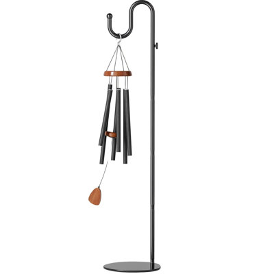 74" Shepherds Hook Stand, Adjustable Wind Chime Stand For Outside