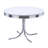 White And Chrome 5-Piece Dining Set