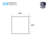 Dimmable Square Troffer Ceiling Light (Set of 4)-44461580