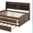 Wooden Captain Bed With Built-In Bookshelves,Three Storage Drawers And Trundle-1171833442-1270168320