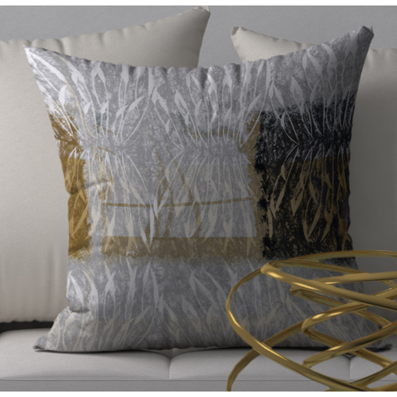 Charmante housse de coussin carrée/insert, 18 po x 18 po