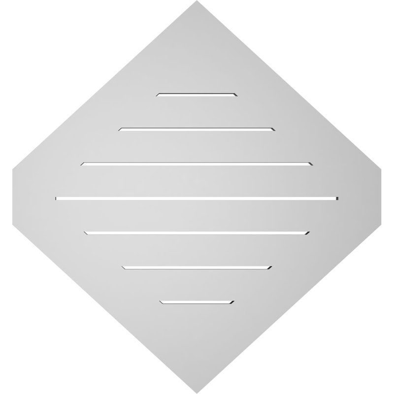 Bouche verticale verticale à hauteur réglable 11/12 po, H 1 po x l 30 po x L 32 po