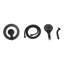 Matte black submixed combination shower kit