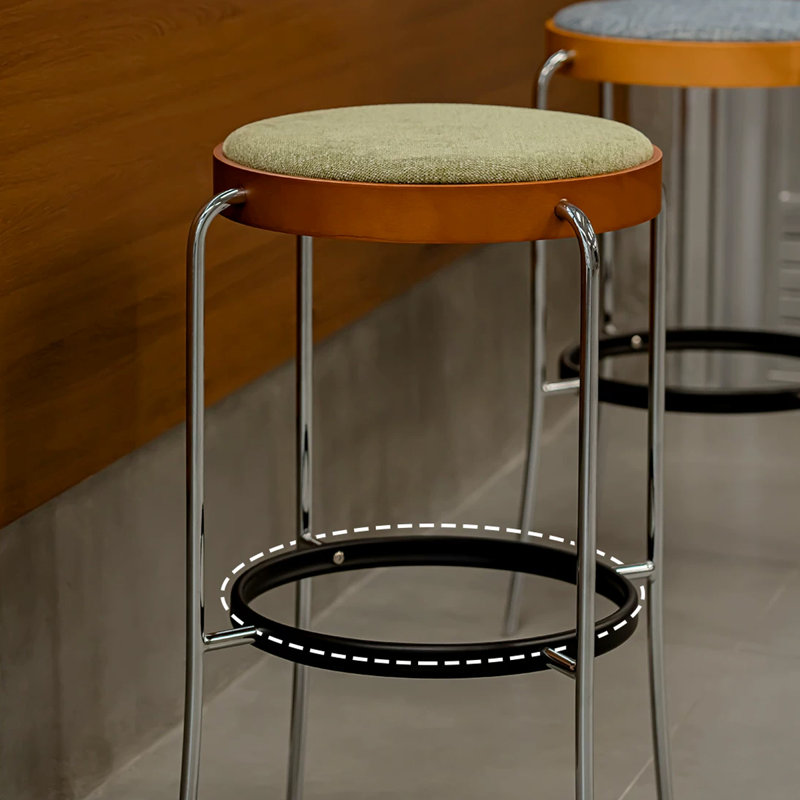 Chaise d'appoint verte sans dossier (ensemble de 2), 29.53