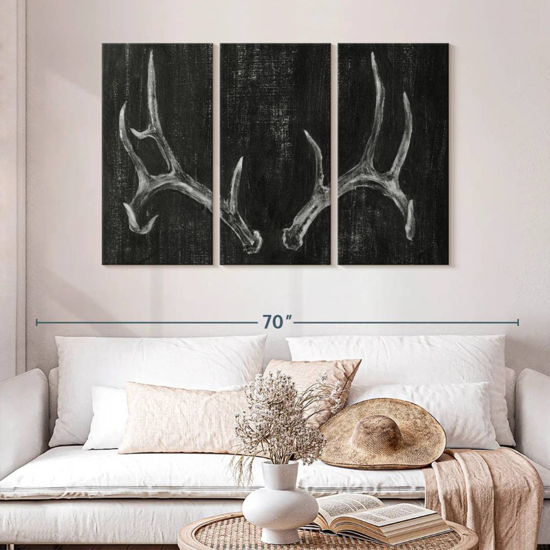 Senne Rustic Antlers I, 32" H x 50" W